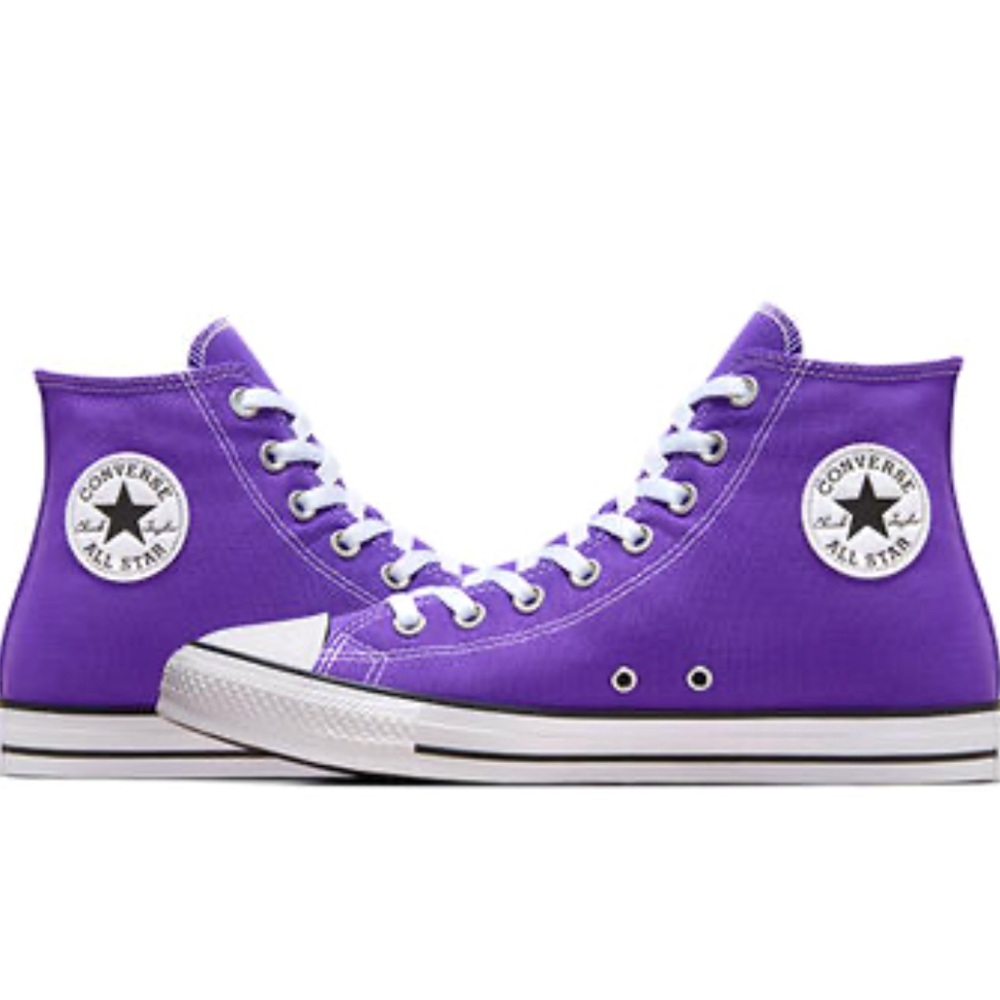 Womens Purple CONVERSE High Tops Size 8.5